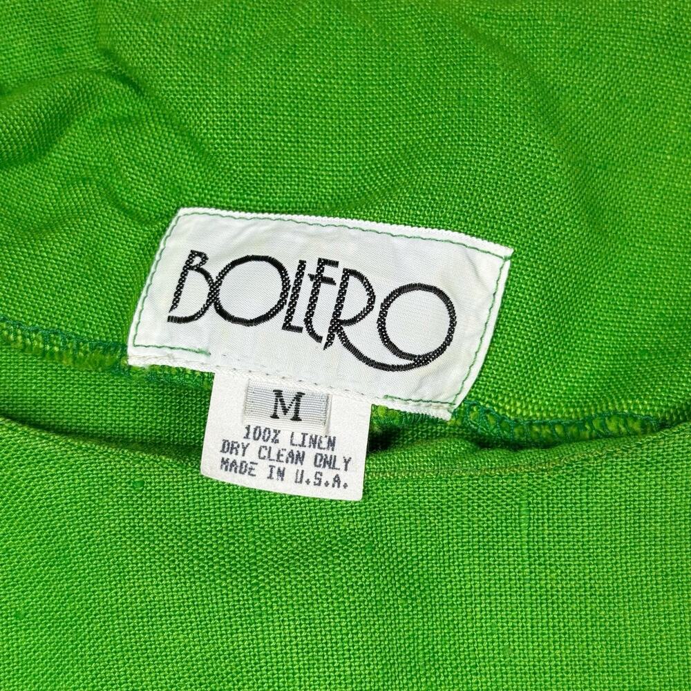 Green Linen Top - Picture 3 of 5